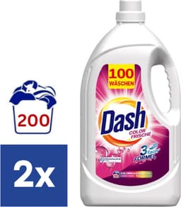 Dash Color Fresh Vloeibaar Wasmiddel - 2 x 5L - 200 wasbeurten — thumbnail 2