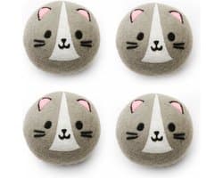 Kikkerland Kat wasdrogerballen (set van 4) — afbeelding 1