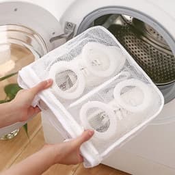 IBBO® - Waszak - Wasnet voor Schoenen - 1 stuk - 28x24.5x8 cm - Schoen Wassen - Speciale Zorg Waszak Huishouden - Netje Anti-Vervorming - Multifunctionele waszakje voor lingerie wasnet - Blauw — thumbnail 4