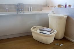 Curver Knit Wasmand met deksel - 57L - Oasis White — thumbnail 5