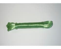 Waslijn - Waslijndraad - Drooglijn - 20 Meter - 2.4 mm staalkern - Licht Groen — afbeelding 1