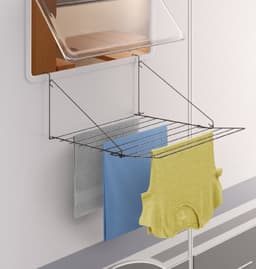 Tomado - Droogrek Breda - 7 meter drooglengte - Ophangen aan radiator, deur, douchewand of balkon - Matzwart — thumbnail 3
