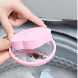 IBBO Shop - Wasmachine filter - Wasmachine reiniger - Wasmachine vuilreiniger - Wasmachine cleaner - Herbruikbaar - Wasfilter - Schoonmaakmiddel - Vuil verwijderen - Drijvend vangnet - Haarvanger - Haar vanger - Ontstopper - 2 stuks — thumbnail 2
