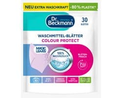 Dr. Beckmann Wasmiddeldoekjes / Wasmiddelstrips 30 STUKS / Witte-en Bonte Was /Magic Leaves Universeel / Vegan- geen conserveringsmiddel-80% minder plastik