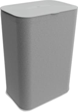 Bodo® - Wasmand Duosplit - Verdeelvakken - Met Deksel - 90L - 56x41x69 cm - Grijs — thumbnail 2