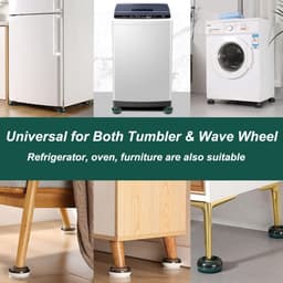 IBBO® - 4 stuks trillingsdempers voor wasmachine - wasmachine dempers - wasmachine mat - wasmachines anti-trillingsmat - Wasmachine Verhoger - antislipmat voor wasmachines en drogers - Nieuwe model — thumbnail 5