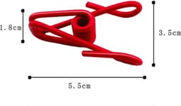 Intrekbare Waslijn - Draagbaar - 2 stuks - Rood — thumbnail 2