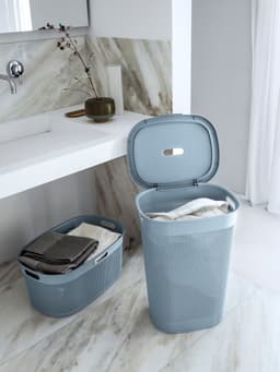 Curver Filo Wasmand met deksel 55L + Wasmand 45L - Blauw — thumbnail 3