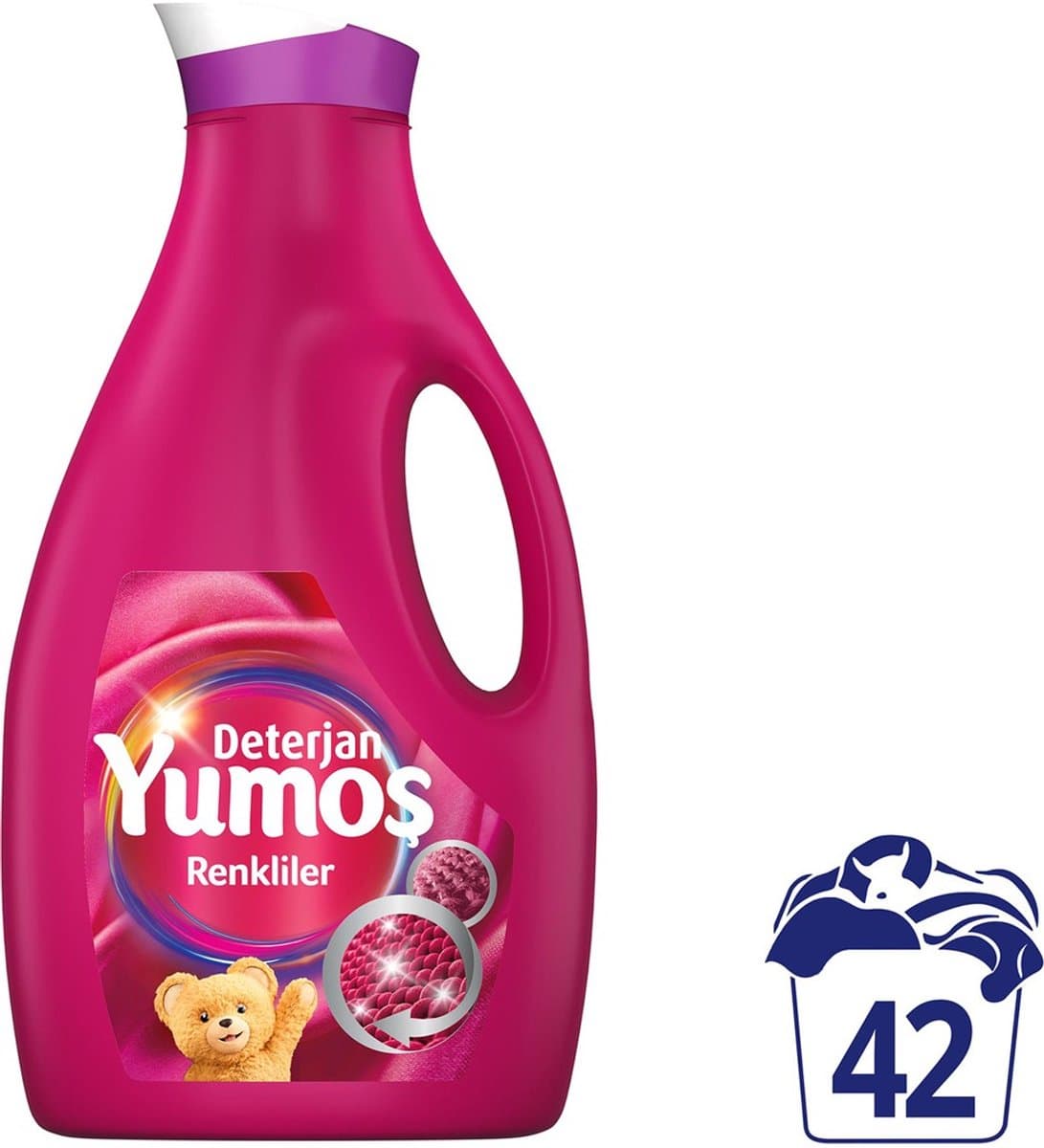 Yumoş Vloeibaar Wasmiddel Verfrissende Verzorging voor Gekleurde Was 2520 ml 42 Wasbeurten — afbeelding 1