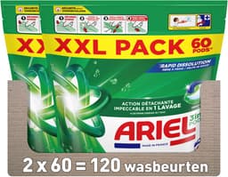 Ariel 3in1 Wasmiddel Pods Original - 2 x 60 Wasbeurten — thumbnail 1