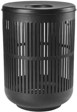 Zone Denmark Ume Wasmand met Deksel - 60 liter - Zwart - Kunststof - Ronde Wasmand met Hengsel - Wasbox of Opbergmand — thumbnail 2