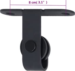 vidaXL - Ophangset - voor - minischuifdeur - 183 - cm - koolstofstaal — thumbnail 2