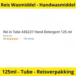 Reis Wasmiddel - Handwasmiddel - Tube 125ml - Reiswasmiddel voor vakantie - Travel - Reisverpakking - Handwas — thumbnail 3