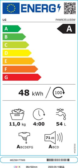LG F4WR3511S0W - A-10% - 11 kg Wasmachine - Slimme AI DD™ motor - EzDispense™ - Hygiënisch wassen met stoom - ThinQ™ — thumbnail 2