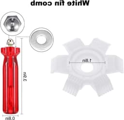 Complete Reinigingsset voor Droogkasten - 4 Stuks Reinigingsborstels, Filter en Radiator Kam, RVS Gereedschap voor Onderhoud — thumbnail 3
