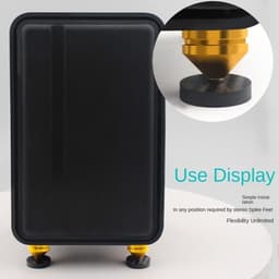Luidspreker Isolatie - Demper Voetjes - Geluid Verbeteren - Carbon Fiber Materiaal - 40x10mm - Zwart — thumbnail 2
