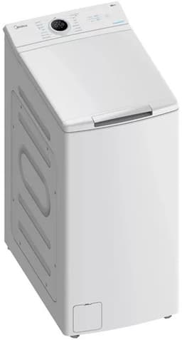 Midea MF100T80B/W-HR - Wasmachine - Bovenlader - Wit - 1300 rpm - 78 dB - A label - Waterverbruik 48 l - 8 kg nominale capaciteit — thumbnail 1