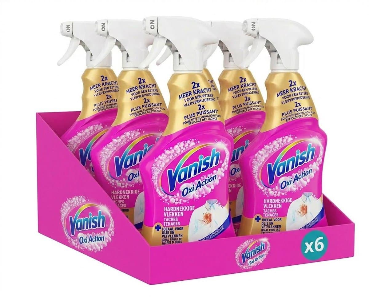 Vanish Oxi Action Gold Vlekverwijderaar Spray - Set van 6 (500 ml per fles) — afbeelding 1