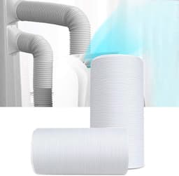 Airco Afvoerslang - Flexibele Slang - Verkoeling Optimaliseren - Universeel Verstelbaar - 13 cm x 2 m - Wit — thumbnail 2