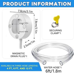 Afvoerslang Airco - Condensafvoer Slang - Water Afvoeren - Magnetische Bevestiging - 18 Meter - Transparant — thumbnail 5