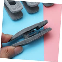 Kledingclips - Wasknijpers Sokken - Kleding Drogen - Beschadigt Kleding Niet - 20 stuks - Grijs — thumbnail 3