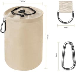 carmdering - Wäscheklammer Beutel - Wasmachine Clip Tas - Waslijn Organizer - Waterdicht Ontwerp - Winddichte Clips Opslag - Polyester Oxford Stof - Duurzaam Materiaal - Eenvoudig Ophangen Met Haak - 1 Stuk — thumbnail 2