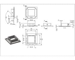 Grondanker V2A - Bodemanker Muuranker - Tuin Constructies - Roestvrij Staal - 50 x 50 mm - Zilverkleurig