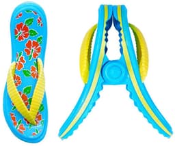 TRIXES Flip Flop Strandhanddoek Klemmen - 4-Pack - Veilig voor Zonnebedden en Tuin — thumbnail 2