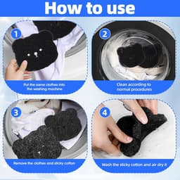 8 haarballen voor de wasmachine, herbruikbaar, verwijdert effectief dierenharen, praktische accessoires voor de wasmachine — thumbnail 4