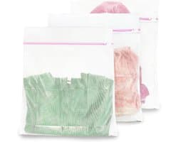 Set van 3 Wasnetten voor de Wasmachine - Ideaal voor Kleding, Sweaters en Jeans (60 x 60 cm) met Rits voor Veilig Wassen