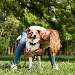 Robuuste Grondankers voor Honden, Trampoline Grondankers met 3m Recall Leiding, Roestvrij Staal Set voor Grote Honden — thumbnail 5