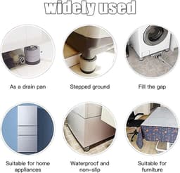 Vibratie Demper voor Wasmachine, Rubber Pads voor Antivibratie, Universele Vibration Dampening, Geluidsreductie en Stabiliteit — thumbnail 4