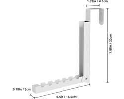 REWYTAZ-2 stuks - Inklapbaar Wanddroogrek - Wandmontage voor Kleding - Kledinghanger - Uitklapbaar Kledingrek Wand - Wanddroogrek voor Kleding - Droogrek voor kleding aan de muur - Droogrek voor wasgoed - Wit