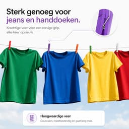 Tolvia Wasknijpers Hout 50 Stuks - Gekleurd (10 Kleuren) - Sterke Knijpers voor Was, Foto’s & Decoratie - Duurzaam & Multifunctioneel — thumbnail 3