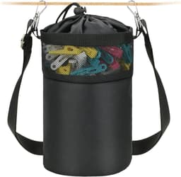 Wasknijperzak met riem - Klem organizer - Wasknijpers opbergen - Handsfree gebruik - Max 200 knijpers - Zwart — thumbnail 1