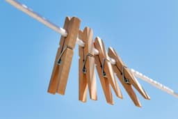 Houten Haringen - Wasknijpers - Was Lijnen - Slim Design - 120 Stuks - Gemengd — thumbnail 2