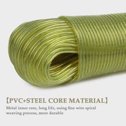 Waslijn met stalen kern - Stabiel droogkoord - Kleding drogen - Weerbestendig PVC coating - 50 meter lengte - Geel — thumbnail 2