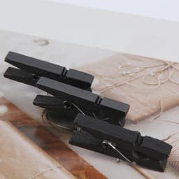 Houten Clips Punaises - Decoratieve Pinnen - Foto's Ophangen - Geen Gaten Documenten - 37 x 12 cm - Houtkleur — thumbnail 4