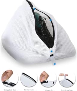 EXCITAT Waszak Voor Schoenen - Herbruikbare Wastas - Set Van 2 Stuks - Voor Wasmachine En Reizen - Wit — thumbnail 2
