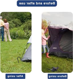 Sterke grondankers voor tenten en trampolines - 6 stuks van 30 cm, gegalvaniseerd en duurzaam voor tuin en landschap — thumbnail 2
