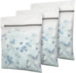 Set van 3 waszakken met grove maas – Maat XL – 50x 60 cm – Beschermende netzakken voor machinewas – Ideaal voor truien, lingerie, donsjassen en kleding – Geschikt voor ondergoed, sokken en delicate was — thumbnail 1