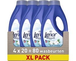 Lenor Vloeibaar Wasmiddel - Katoen - 4 x 20 Wasbeurten