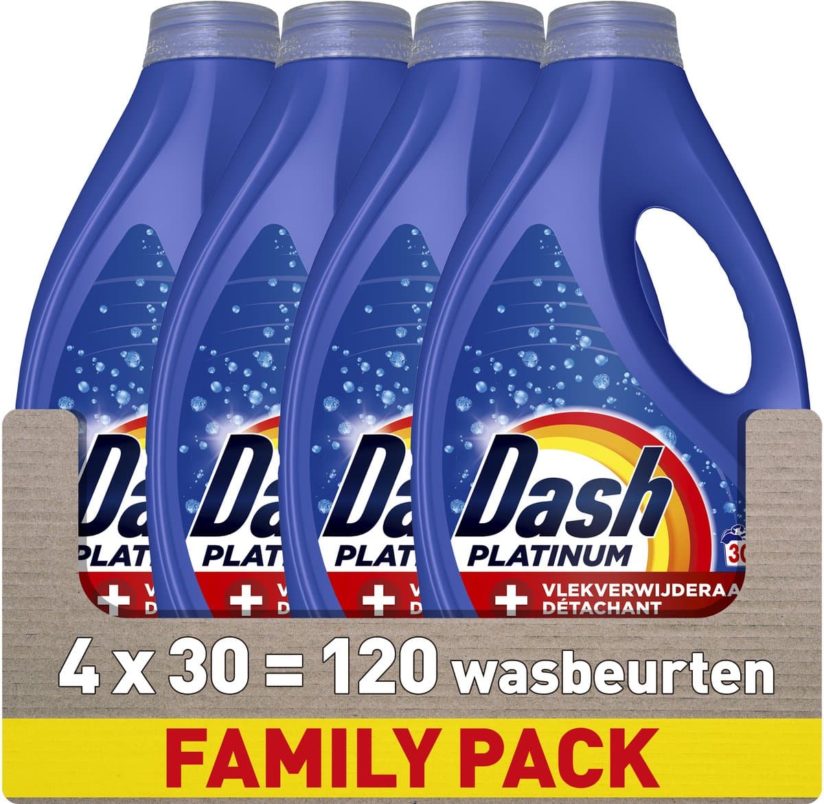 Dash Vloeibaar Wasmiddel +Extra Vlekverwijdering - 4 x 30 Wasbeurten — afbeelding 1