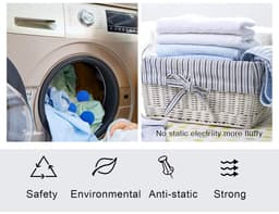 Eco Laundry Dryer Balls - herbruikbare - zachte siliconen wasballen - een alternatief voor wasverzachter voor snel drogen - 4 stuks — thumbnail 2