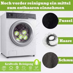 Dierenhaarverwijderaar - 12 stuks - Wasmachine - Wasballen -Haarverwijderaar - Dierenharen - Pluisbal - Pluisjes - Haarvanger - Filter - Herbruikbaar - Voor verwijderen van dierenharen - Groen — thumbnail 4