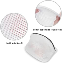 Waszak voor de Wasmachine - 2-Delige Mesh Set voor Schoenen, Bescherming en Schadepreventie tijdens het Wassen — thumbnail 4