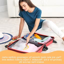 Set van 4 wasnetten voor delicate was - ademend fijn gaas - beschermt lingerie, bh's, sokken en babykleding - met rits - veilig voor wasmachine en droger — thumbnail 5