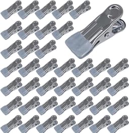 40 Stuks Rvs Kledingknijpers, Duurzame Metalen Clips voor Kleding, Handdoeken, Foto's en Snacks — thumbnail 1