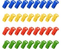 Sokkenklemmen - Kledingklemmen Ophanghaken - Sokken Organiseren - Veelzijdige Set - 36 Stuks - Heldere Kleuren