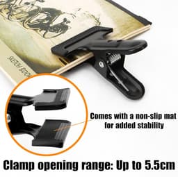 4 stuks rek - veerclips - fixeerklem - wasknijper - doekfixeerklem - tentfixeerklem - metalen klem - antislip - winddicht - waterdicht - opbergaccessoires - geschikt voor kleding, doeken, tentdoeken (zwart, 11*8cm) — thumbnail 4